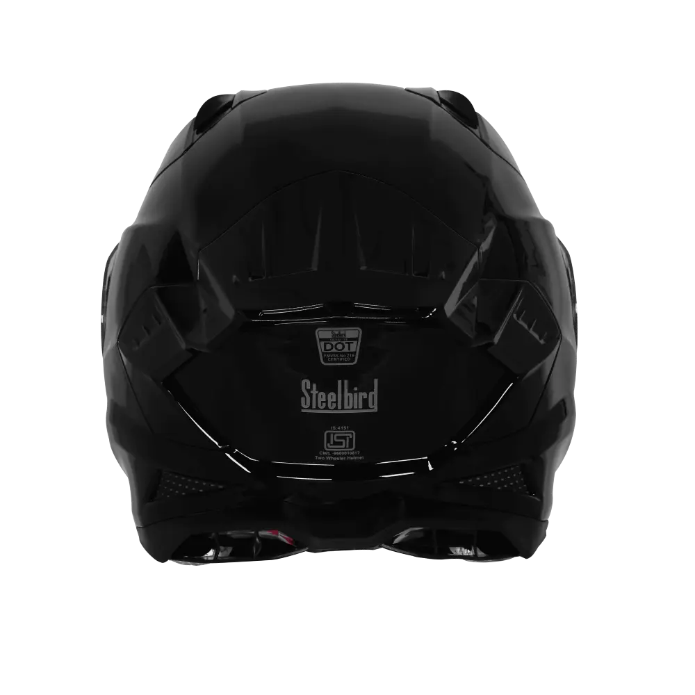 STEELBIRD SBH-61 ISS SXE MATT BLACK WITH AFS EDITION C/V 580MM (WITH ANTIFOG)