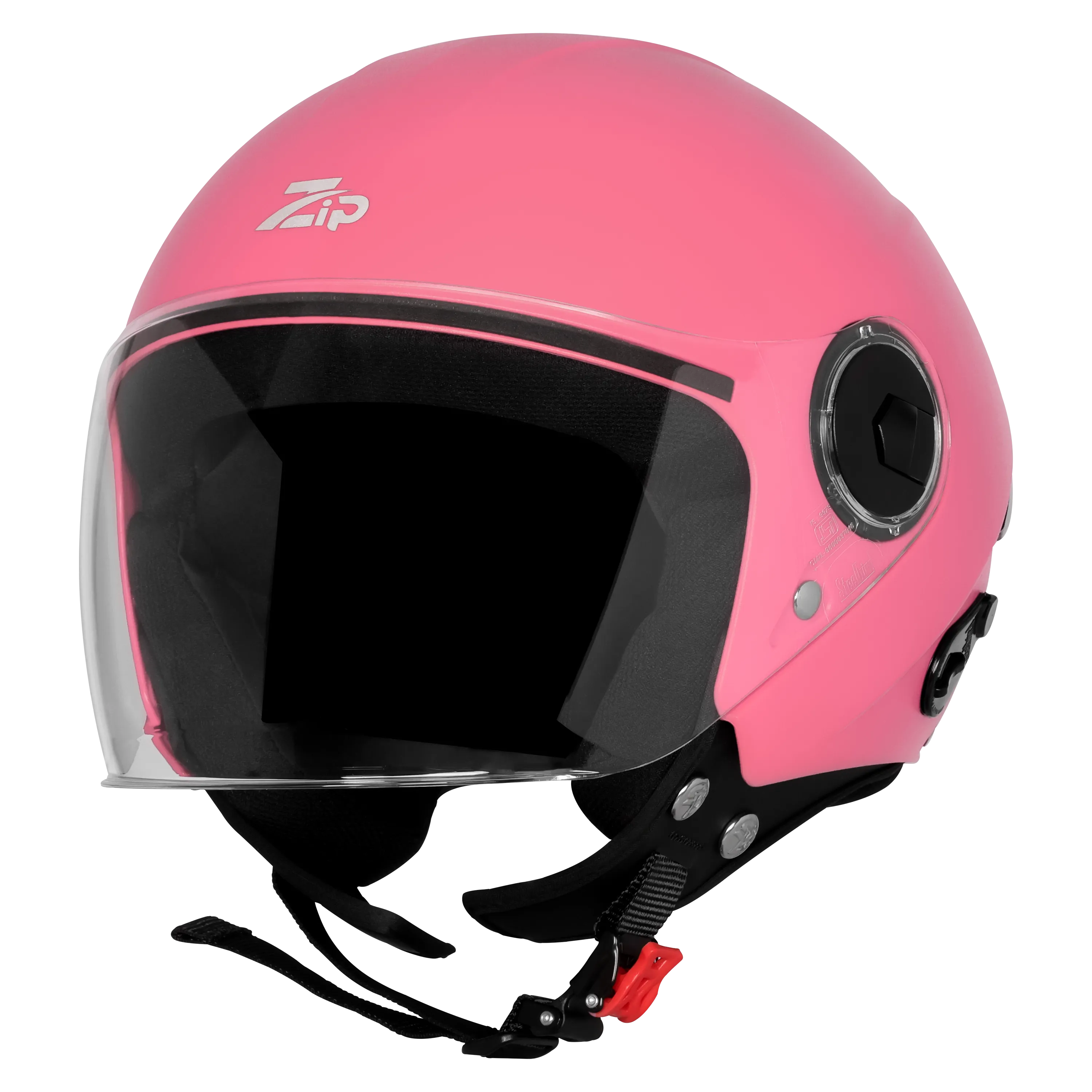 STEELBIRD SBH-64 ZIP RF GLOSSY BABY PINK C/V 580 MM WITH EXTRA FREE SMOKE VISOR STEELBIRD SBH-64 ZIP RF GLOSSY BABY PINK C/V 580 MM WITH EXTRA FREE SMOKE VISOR