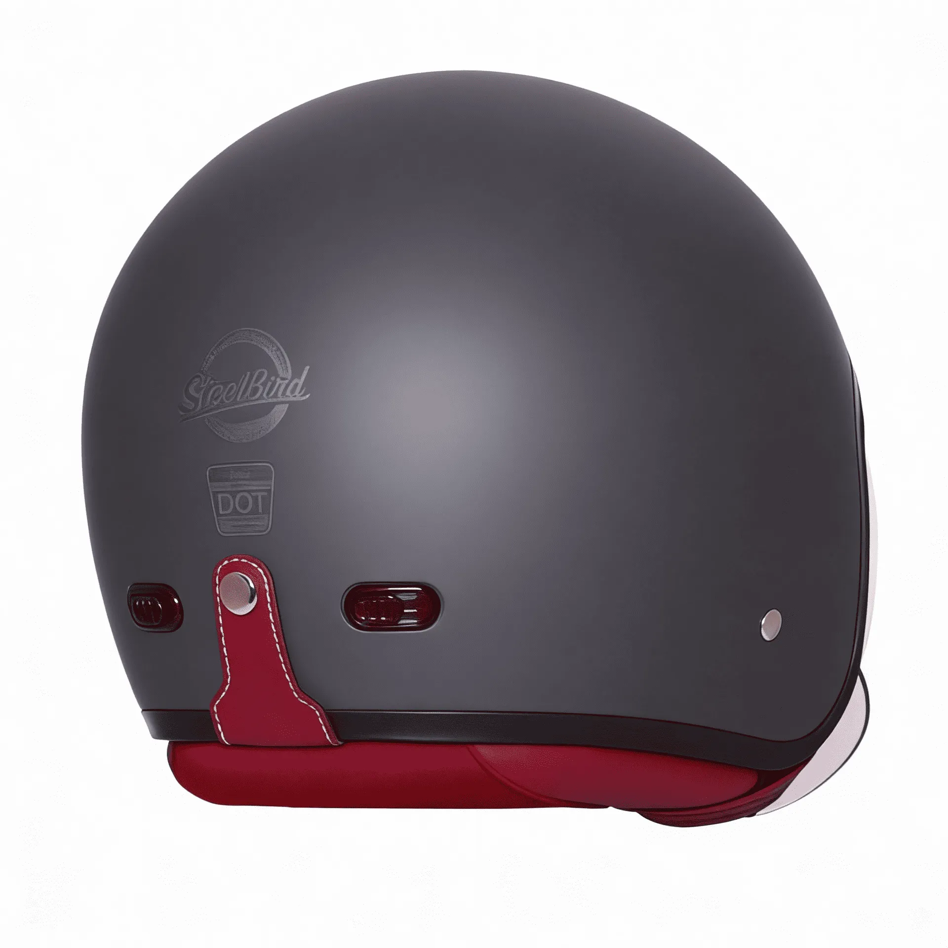 STEELBIRD SBH-67 VINTAGE DOT 5.0 GLOSSY AXIS GREY C/V 600MM WITH EXTRA SMOKE VISOR STEELBIRD SBH-67 VINTAGE DOT 5.0 GLOSSY AXIS GREY C/V 600MM WITH EXTRA SMOKE VISOR