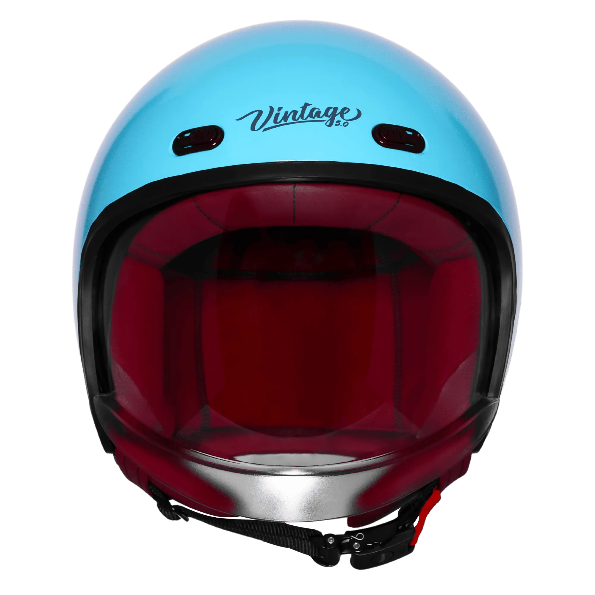 STEELBIRD SBH-67 VINTAGE DOT 5.0 GLOSSY JAZZ BLUE C/V 600MM WITH EXTRA SMOKE VISOR STEELBIRD SBH-67 VINTAGE DOT 5.0 GLOSSY JAZZ BLUE C/V 600MM WITH EXTRA SMOKE VISOR