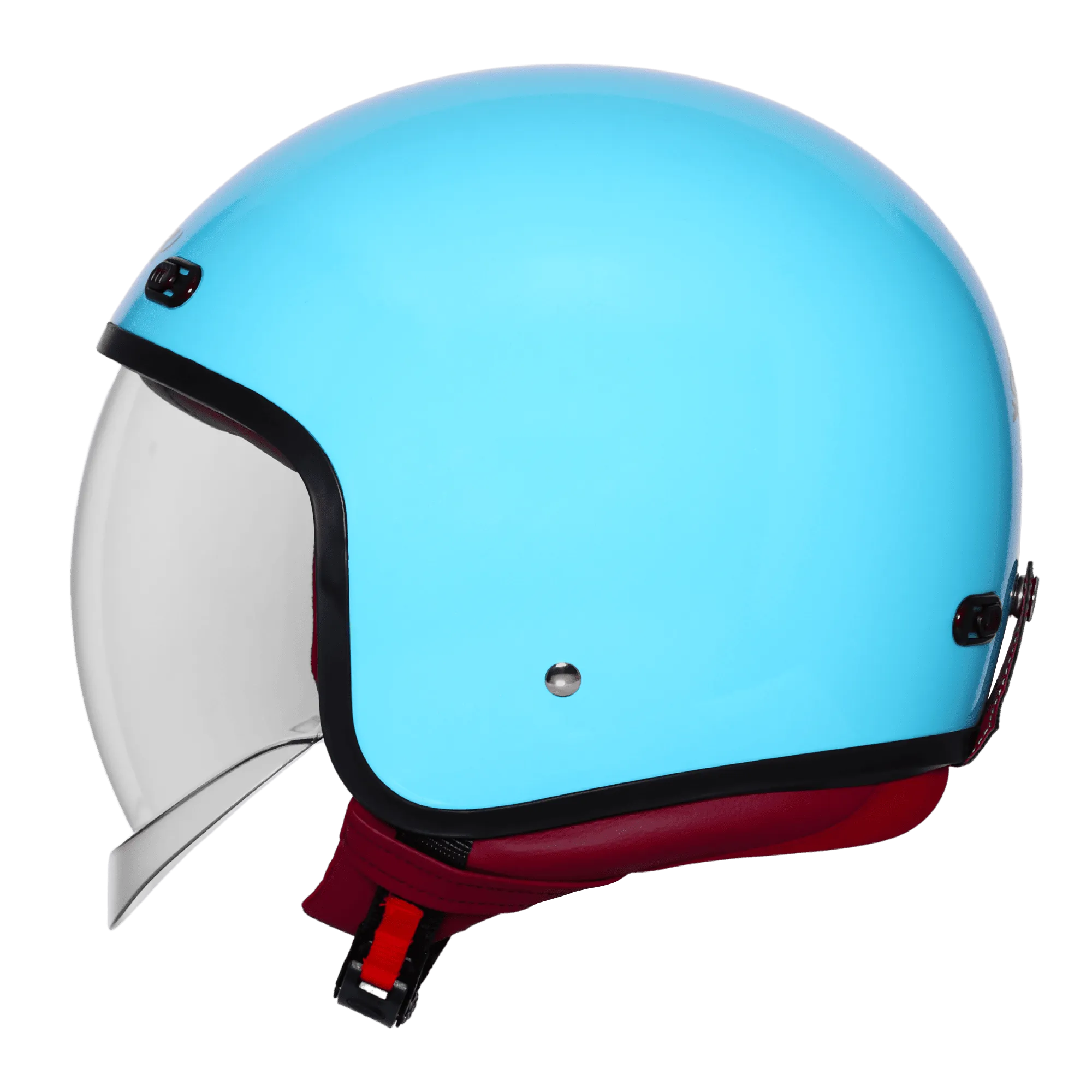 STEELBIRD SBH-67 VINTAGE DOT 5.0 GLOSSY JAZZ BLUE C/V 600MM WITH EXTRA SMOKE VISOR STEELBIRD SBH-67 VINTAGE DOT 5.0 GLOSSY JAZZ BLUE C/V 600MM WITH EXTRA SMOKE VISOR