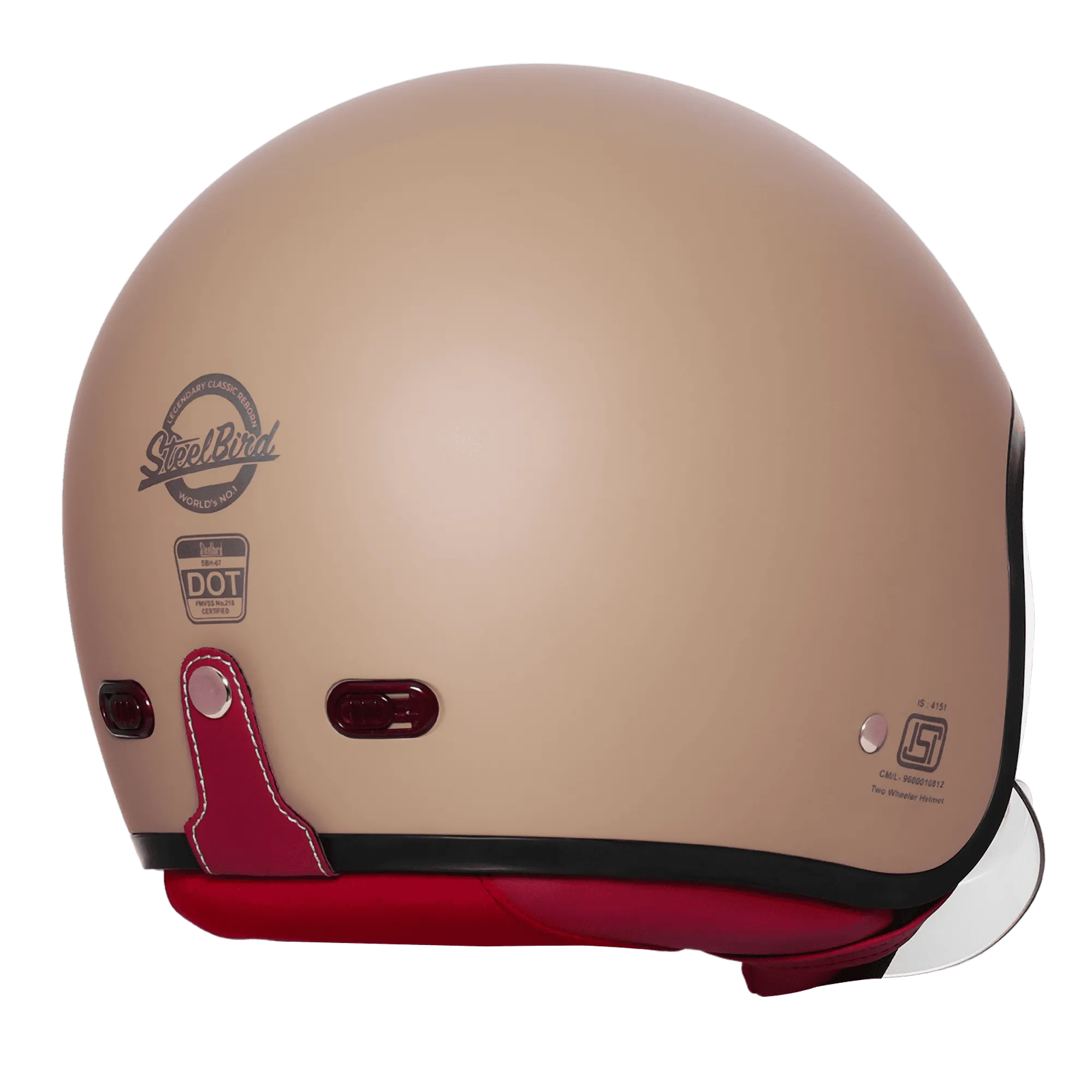 STEELBIRD SBH-67 VINTAGE DOT 5.0 MATT DESERT STORM C/V 580 MM WITH EXTRA SMOKE VISOR STEELBIRD SBH-67 VINTAGE DOT 5.0 MATT DESERT STORM C/V 580 MM WITH EXTRA SMOKE VISOR