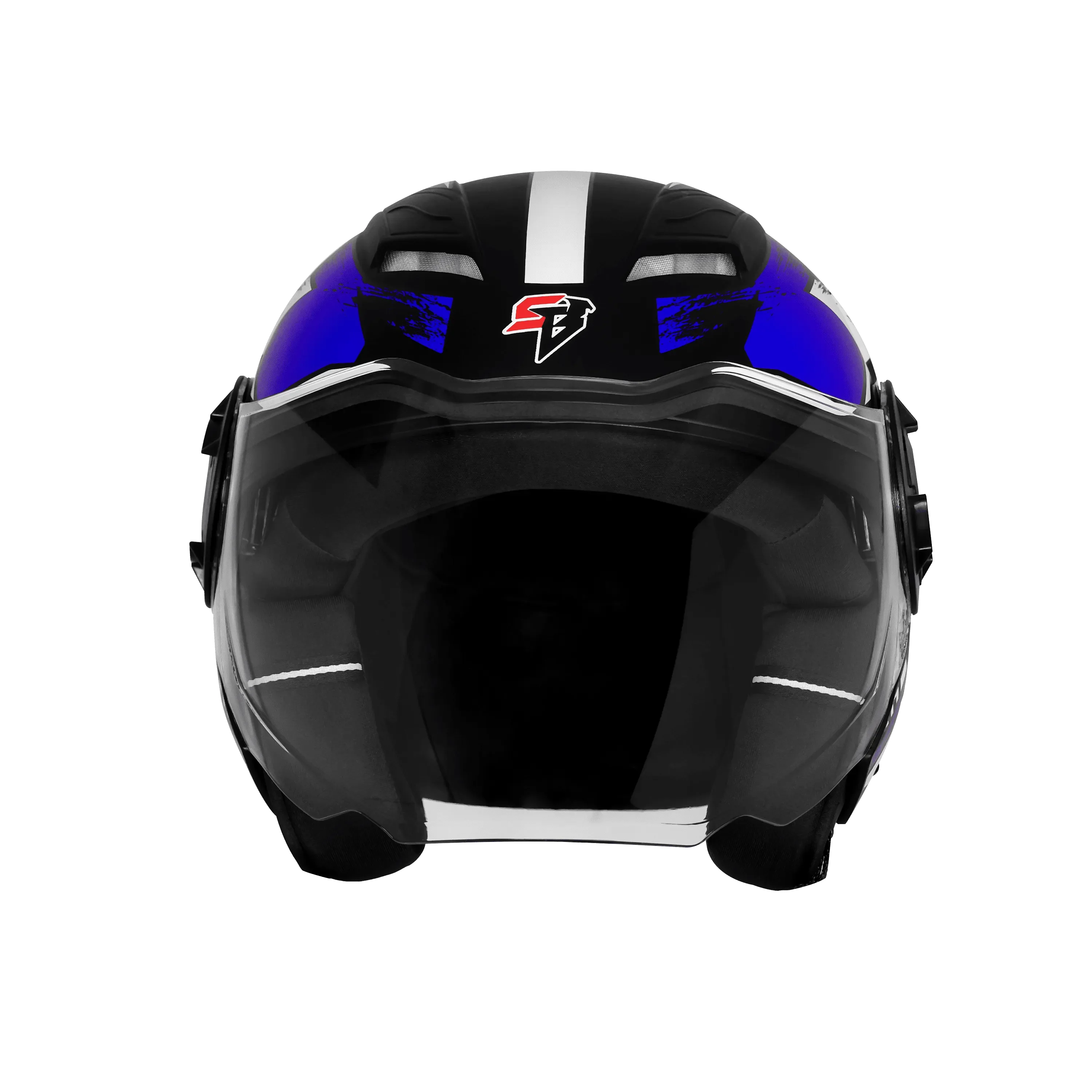 STEELBIRD SBH-73 DRX RF CORE MATT BLACK/BLUE 600 MM STEELBIRD SBH-73 DRX RF CORE MATT BLACK/BLUE 600 MM