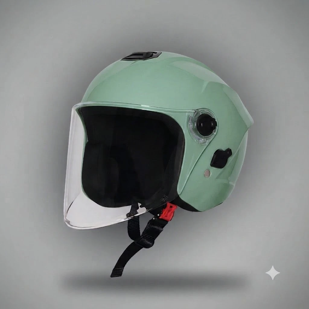 STEELBIRD SBH-80 FAIRY GLOSSY SAGE GREEN C/V 570MM