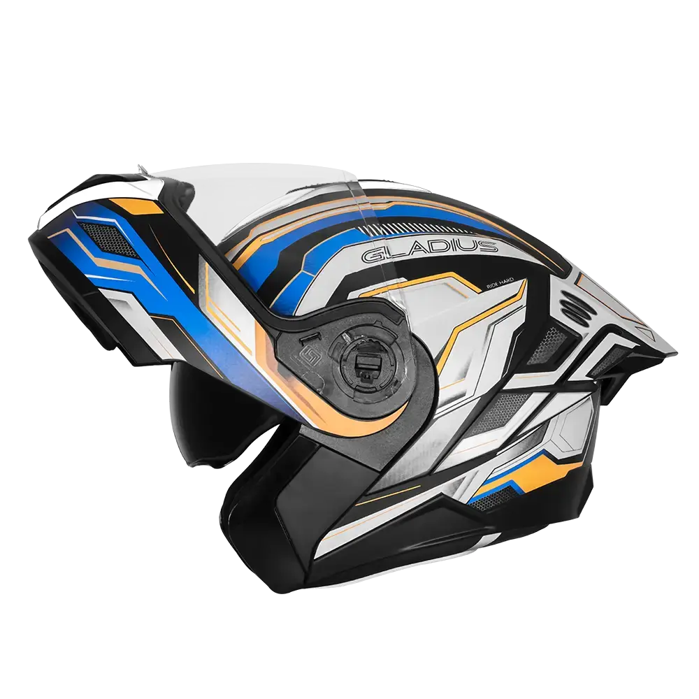 STEELBIRD SBH-98 ISS GLADIUS GL-1 GLOSSY BLACK/PEARL WHITE C/V 620MM WITH EXTRA SMOKE VISOR STEELBIRD SBH-98 ISS GLADIUS GL-1 GLOSSY BLACK/PEARL WHITE C/V 620MM WITH EXTRA SMOKE VISOR
