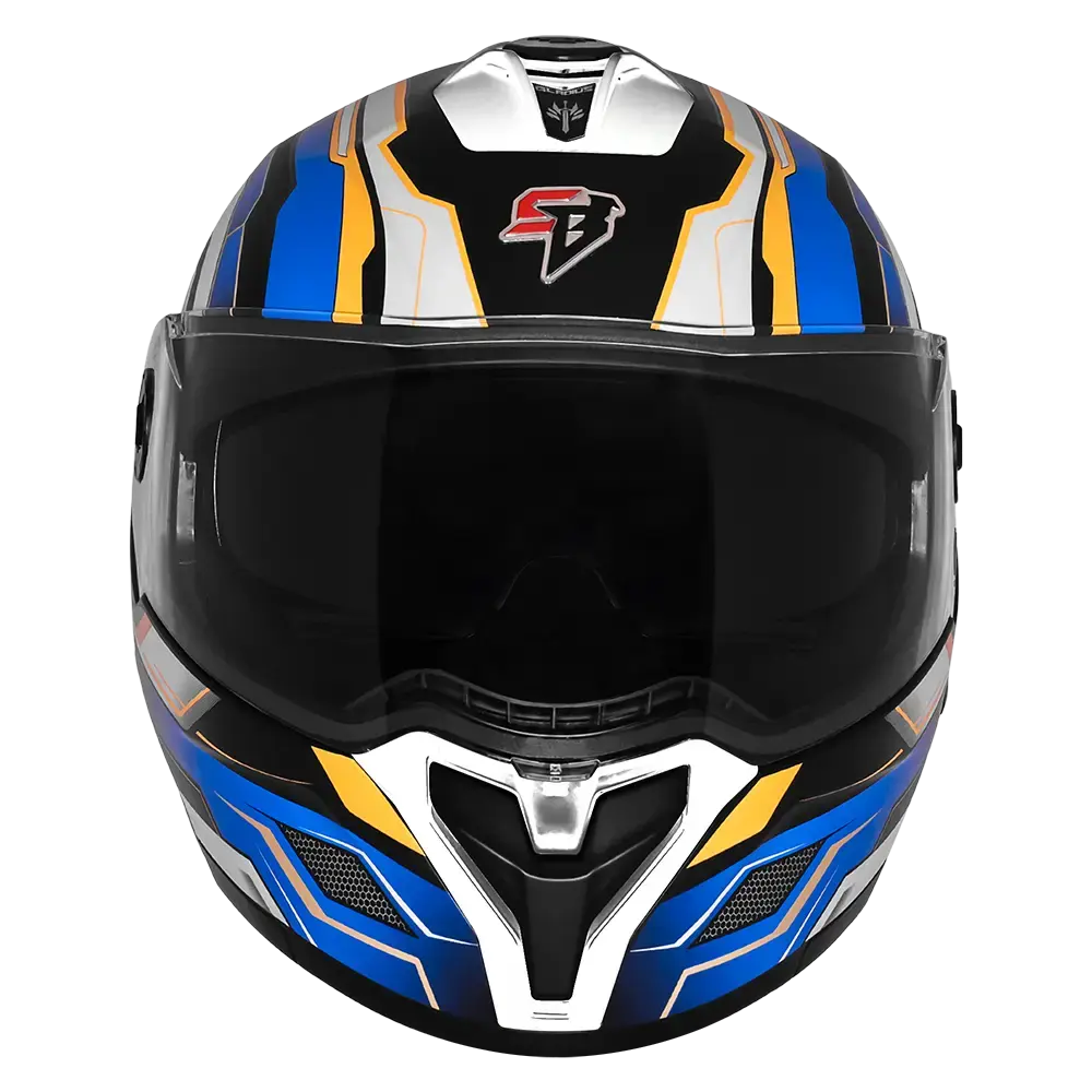 STEELBIRD SBH-98 ISS GLADIUS GL-1 GLOSSY BLACK/PEARL WHITE C/V 620MM WITH EXTRA SMOKE VISOR STEELBIRD SBH-98 ISS GLADIUS GL-1 GLOSSY BLACK/PEARL WHITE C/V 620MM WITH EXTRA SMOKE VISOR