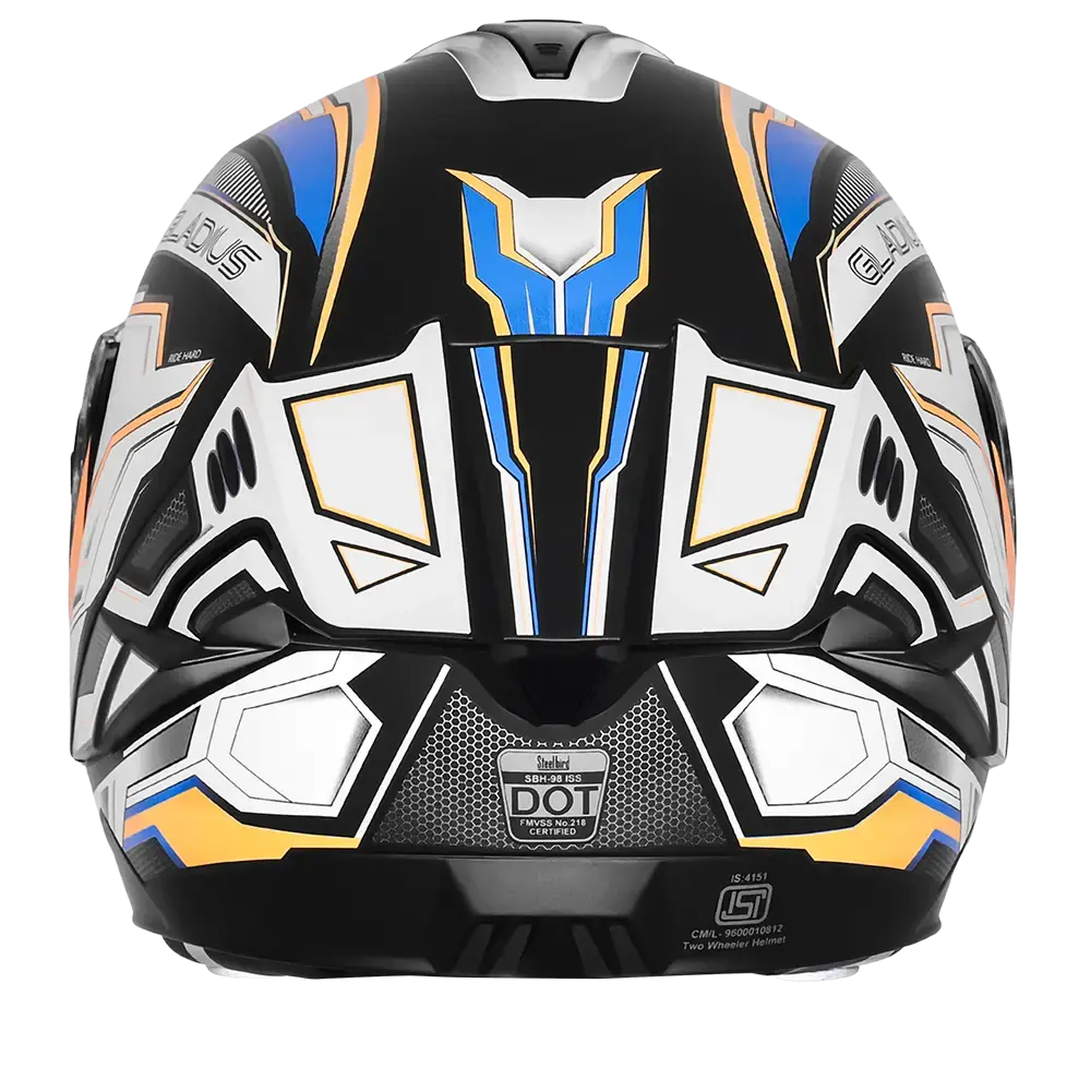 STEELBIRD SBH-98 ISS GLADIUS GL-1 GLOSSY BLACK/PEARL WHITE C/V 620MM WITH EXTRA SMOKE VISOR STEELBIRD SBH-98 ISS GLADIUS GL-1 GLOSSY BLACK/PEARL WHITE C/V 620MM WITH EXTRA SMOKE VISOR