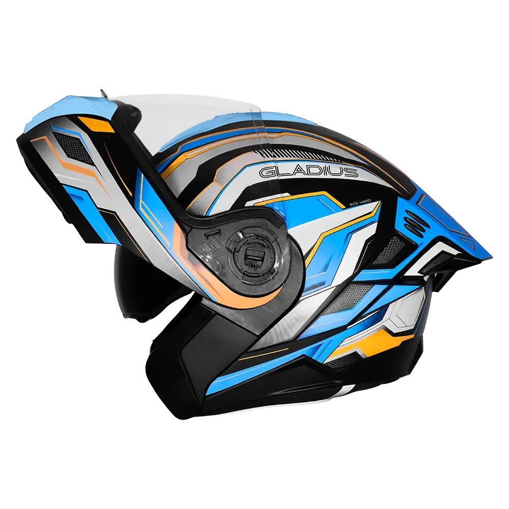 STEELBIRD SBH-98 ISS GLADIUS GL-1 GLOSSY BLACK/SEA BLUE C/V 620MM WITH EXTRA SMOKE VISOR STEELBIRD SBH-98 ISS GLADIUS GL-1 GLOSSY BLACK/SEA BLUE C/V 620MM WITH EXTRA SMOKE VISOR