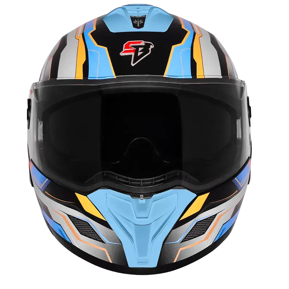 STEELBIRD SBH-98 ISS GLADIUS GL-1 GLOSSY BLACK/SEA BLUE C/V 620MM WITH EXTRA SMOKE VISOR STEELBIRD SBH-98 ISS GLADIUS GL-1 GLOSSY BLACK/SEA BLUE C/V 620MM WITH EXTRA SMOKE VISOR