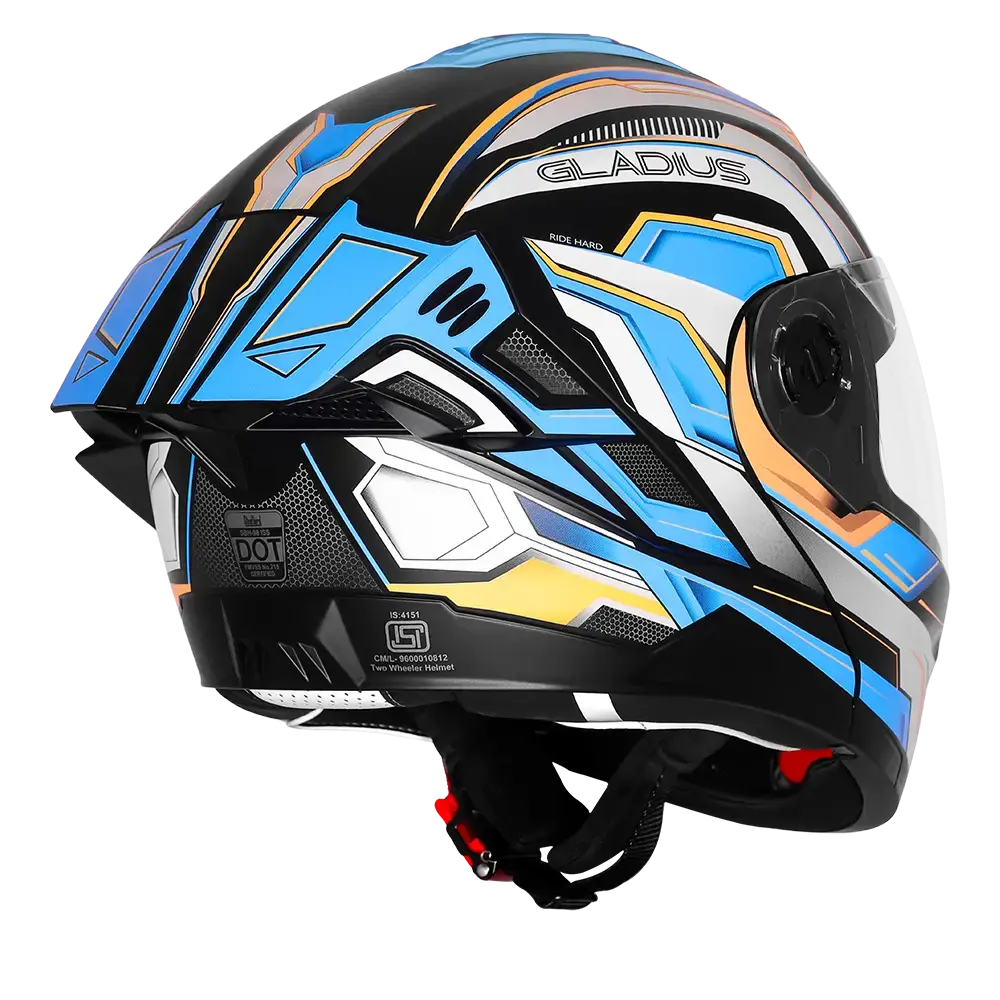 STEELBIRD SBH-98 ISS GLADIUS GL-1 GLOSSY BLACK/SEA BLUE C/V 620MM WITH EXTRA SMOKE VISOR STEELBIRD SBH-98 ISS GLADIUS GL-1 GLOSSY BLACK/SEA BLUE C/V 620MM WITH EXTRA SMOKE VISOR