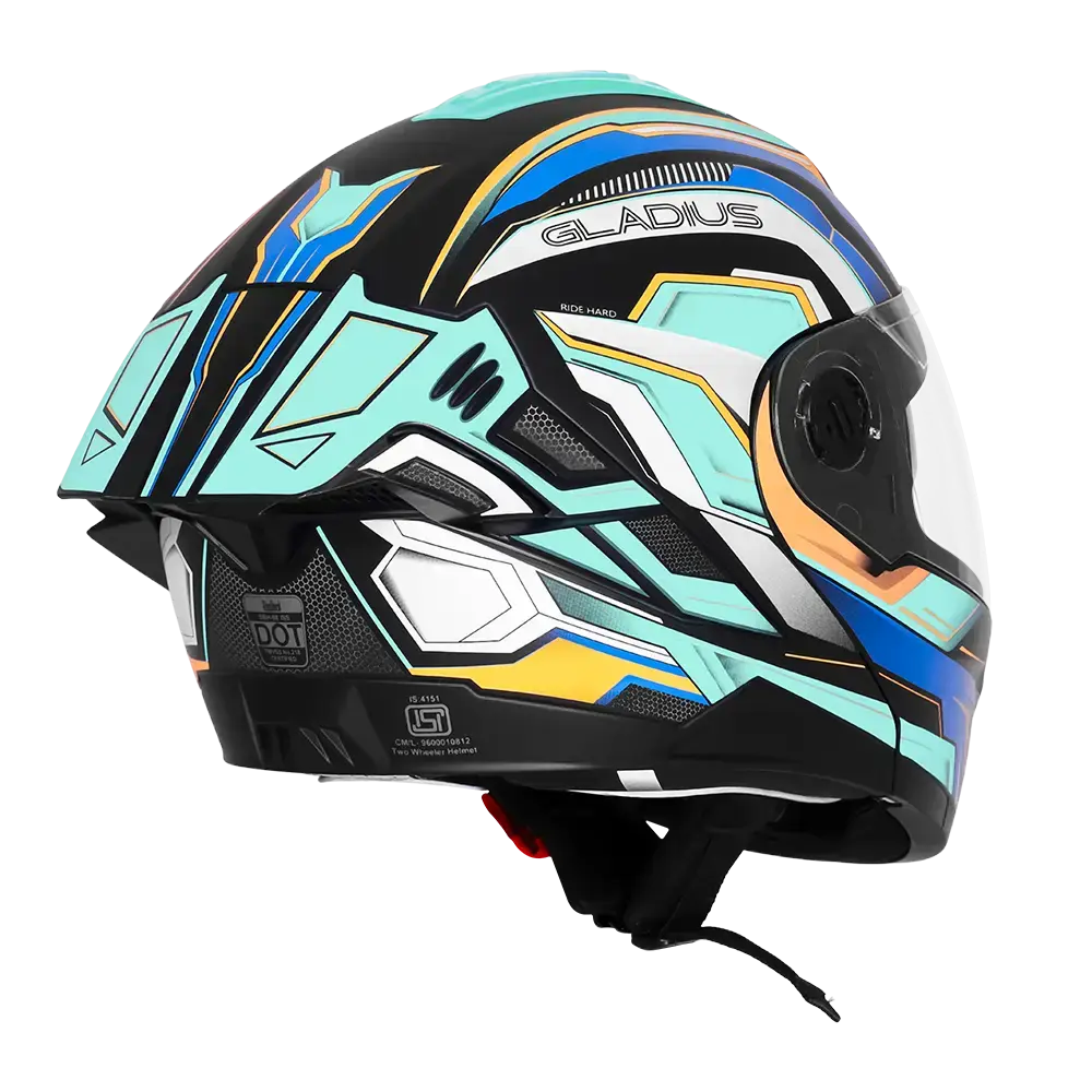 STEELBIRD SBH-98 ISS GLADIUS GL-1 GLOSSY BLACK/MIST GREEN C/V 620MM WITH EXTRA SMOKE VISOR STEELBIRD SBH-98 ISS GLADIUS GL-1 GLOSSY BLACK/MIST GREEN C/V 620MM WITH EXTRA SMOKE VISOR