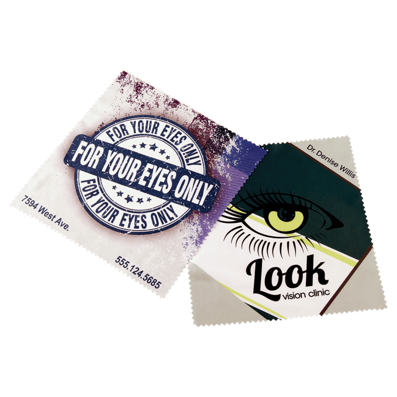 Custom 6" x 6" Microfiber Cleaning Cloth (Sublimation Ready) – 50 Pack