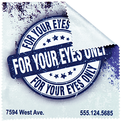 Custom 6" x 6" Microfiber Cleaning Cloth (Sublimation Ready) – 50 Pack