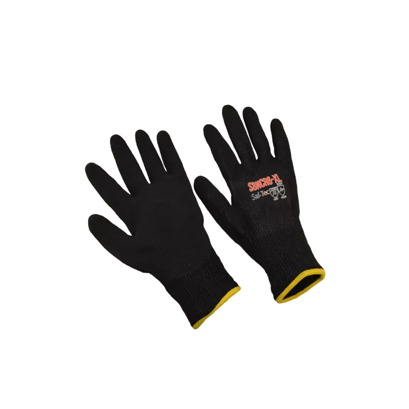 HPPE Black Nitrile Sandy Form Palm Coated. A6