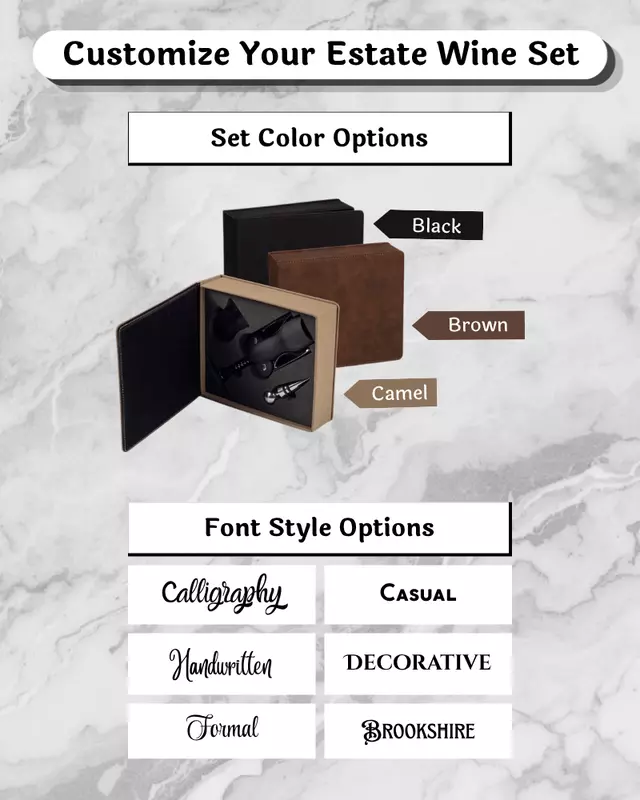 Saddle Collection Estate Wine Set