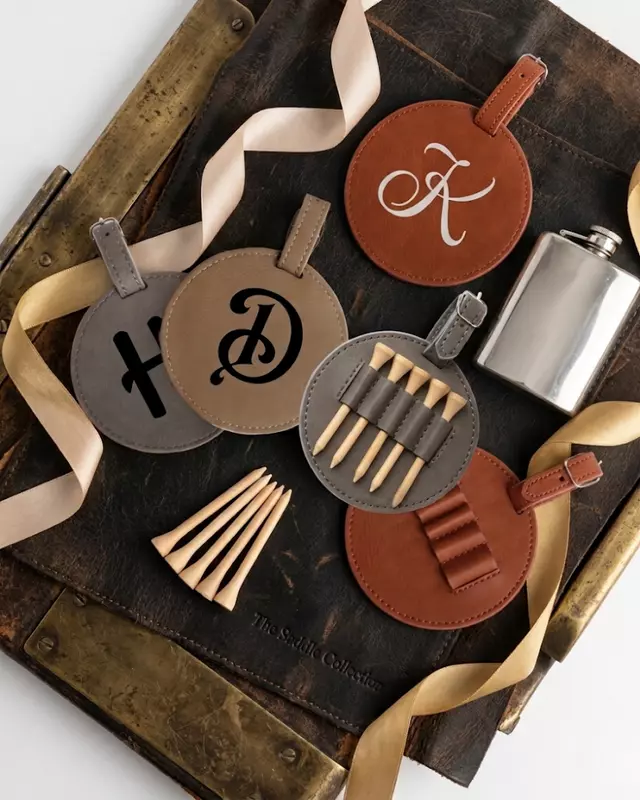 Saddle Collection Golf Tee Set