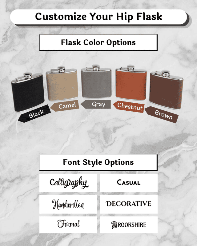 Saddle Collection Hip Flask (6oz)