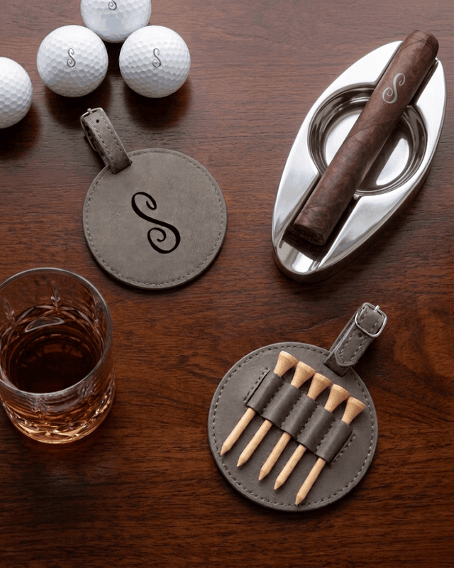 Saddle Collection Golf Tee Set