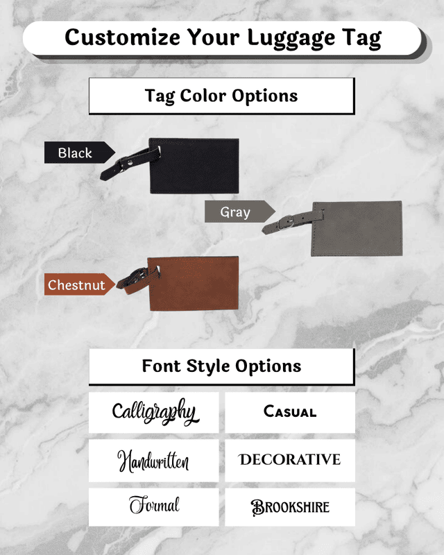 Saddle Collection Luggage Tag