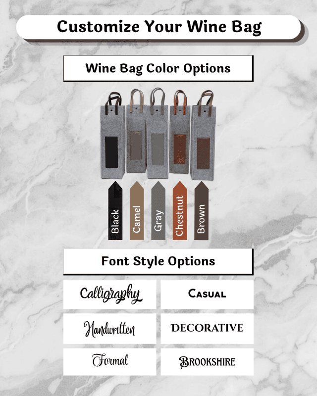 Saddle Collection Wine Bag