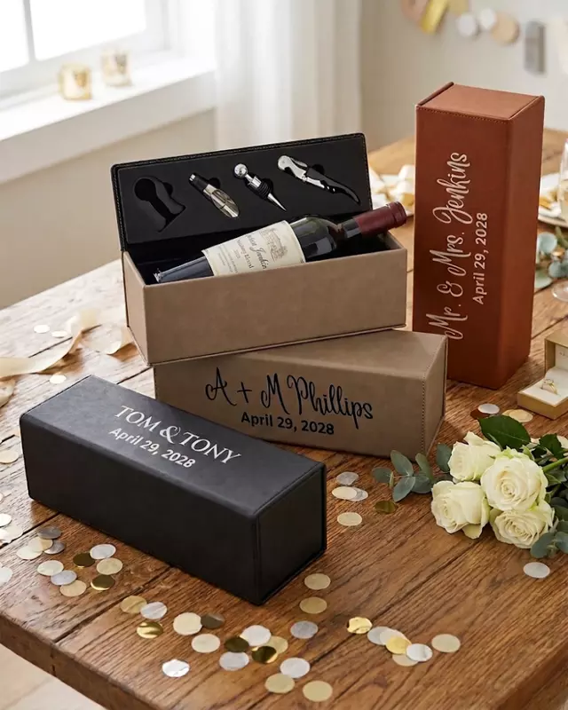 Saddle Collection Wine Bottle Boxed Set
