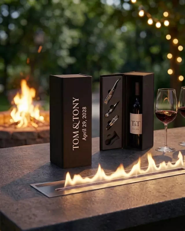 Saddle Collection Wine Bottle Boxed Set