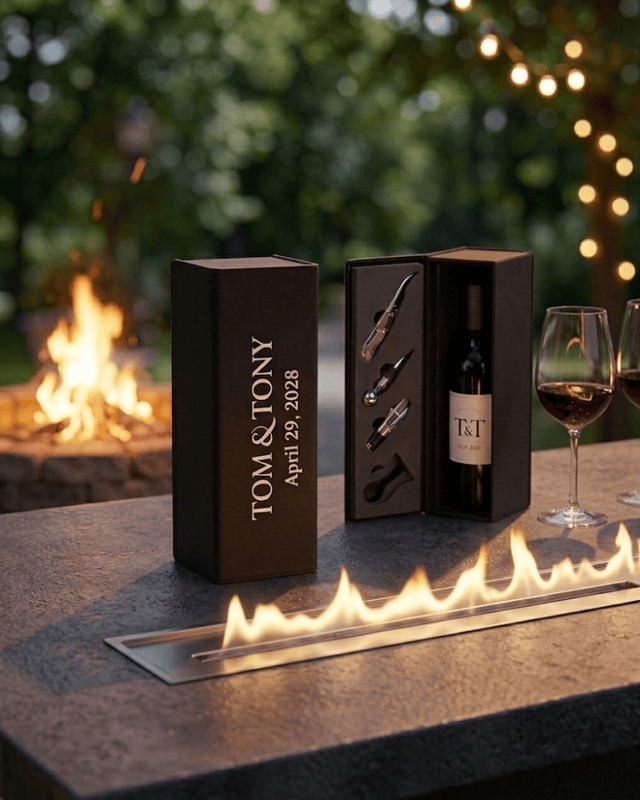 Saddle Collection Wine Bottle Boxed Set