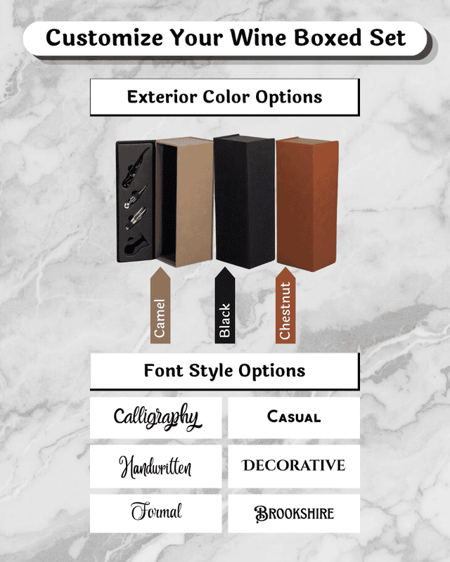 Saddle Collection Wine Bottle Boxed Set