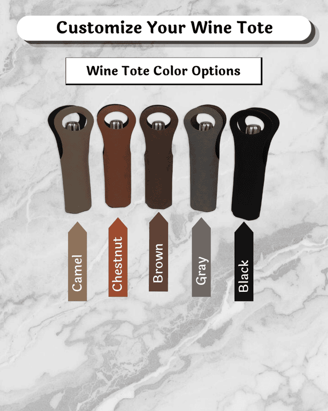 Saddle Collection Wine tote