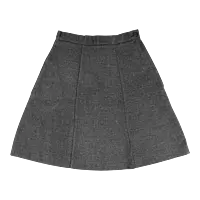 Girls Panelled School Skirt