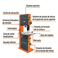 Sierra cinta 18' de 2HP - SCI-18 / 16278