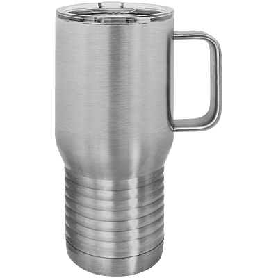 Full Color Polar Camel 20 oz. Travel Mug with Slider Lid-Stainless Steel