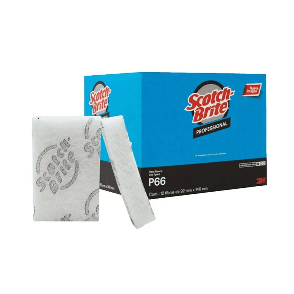 SCOTCH-BRITE FIBRA BLANCA P66 1 PZA