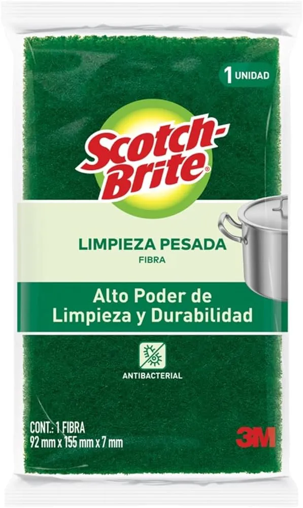 SCOTCH-BRITE FIBRA VERDE BASICA GIGANTE 1 PZA