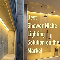 Red Shower Niche LED Lighting Installation Kit