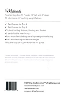 Sew Square Origami Quilt Bag Pattern by Sew Demented #SD54