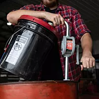 FILL RITE Rotary Hand-Operated Fuel Transfer Pump with Pail Spout