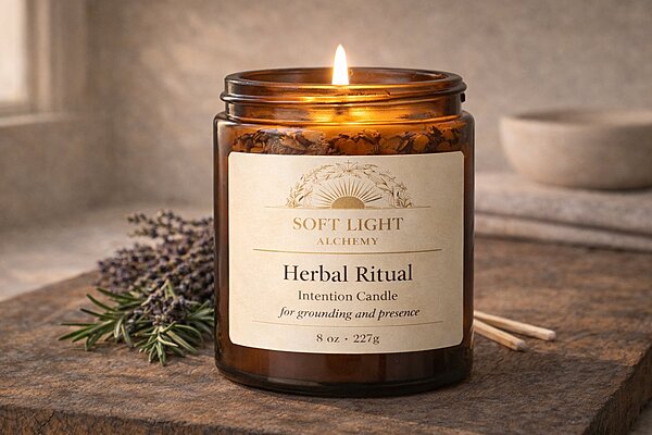 Herbal Ritual Candle