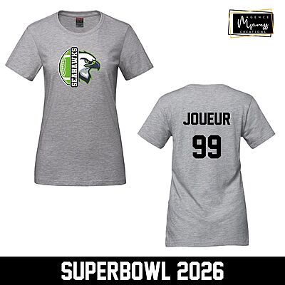 T-Shirt femme Seahawks (mascotte)