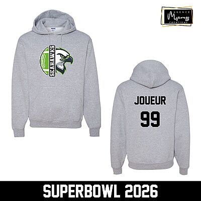 Hoodie Seahawks (mascotte)