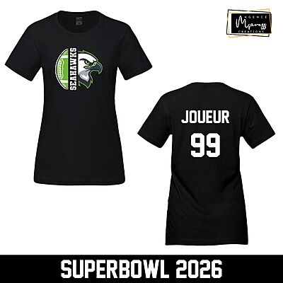 T-Shirt femme Seahawks (mascotte)