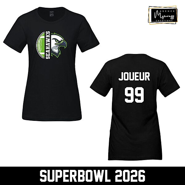 T-Shirt femme Seahawks (mascotte)