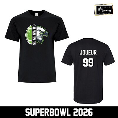 T-Shirt Seahawks (mascotte)