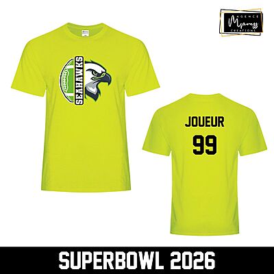 T-Shirt Seahawks (mascotte)