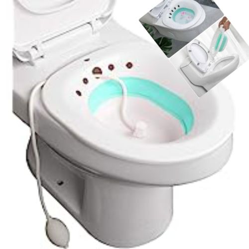 FOLDABLE SILICONE SEAT BATH BOWL SITZ BATH BOWL