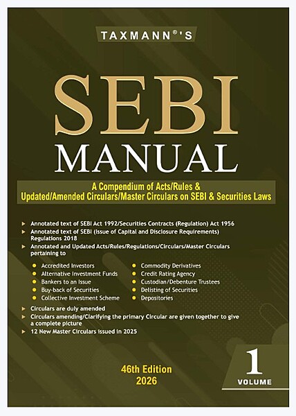 SEBI Manual | Set of 3 Volumes