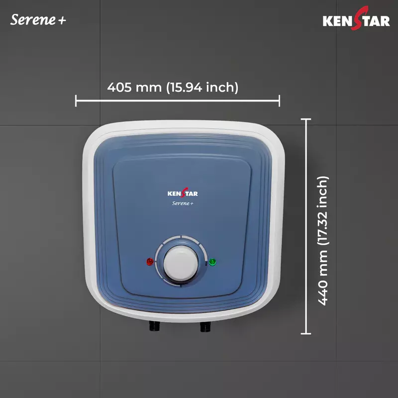 Dimension of Kenstar Serene+ 15L Storage Water Heater-15 Liter Capacity