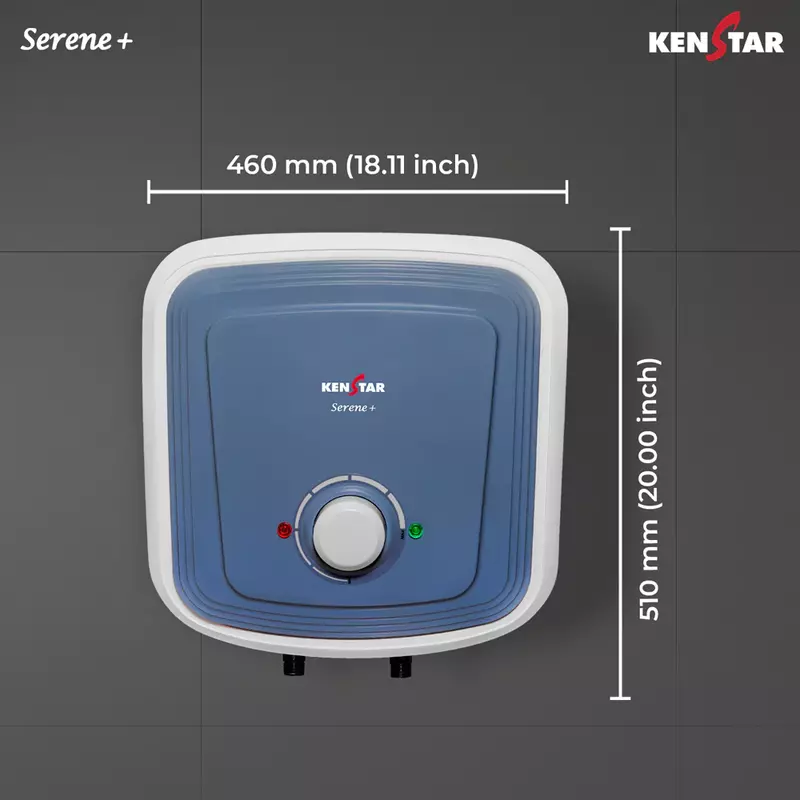 Dimension of Kenstar Serene+ 25L Storage Water Heater-25 Liter Capacity