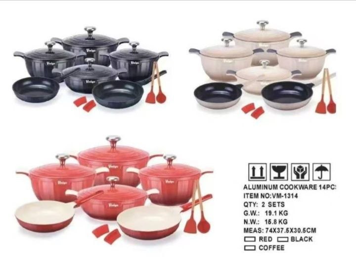 SET OF 6 POTS WITH ACCESSORIES