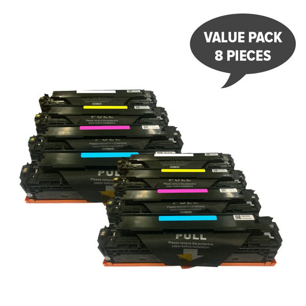 CB540 CART316 #125A Series Generic HP Toner cartridge Set (Pack of 8)